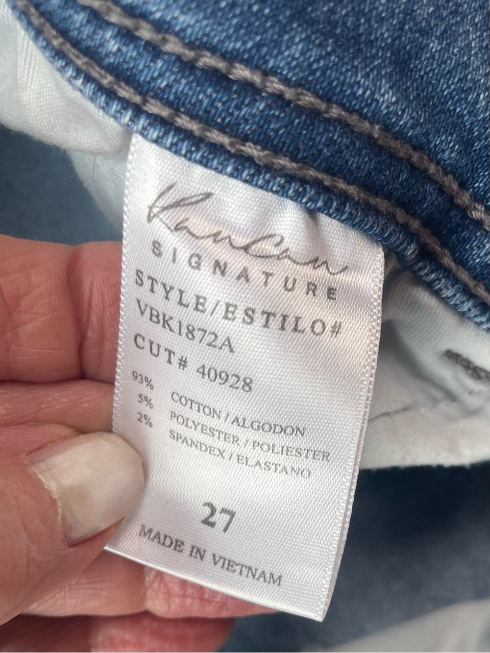KANCAN*LoWRiSe*Distressed*AnKLe Skinny Jeans! 27 measured 28x28 - Picture 7 of 7